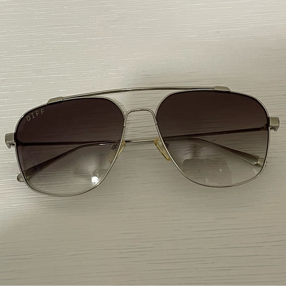 Diff Eyewear ATLAS - SILVER + G15 GRADIENT - Non-Polarized / SILVER Sunglasses